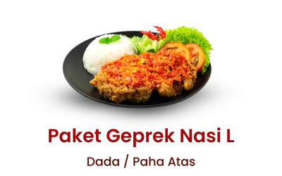 Paket Geprek Nasi L