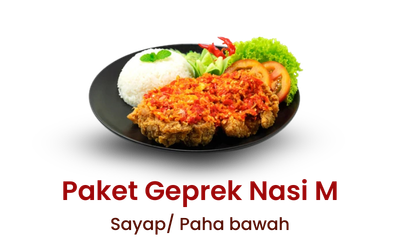 Paket Geprek Nasi M